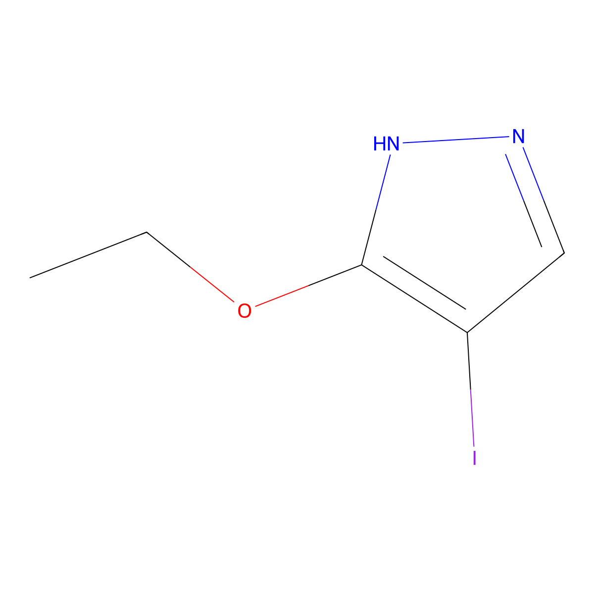 3-Ethoxy-4-iodo-1h-pyrazole molecular structure, CAS 1207431-89-7