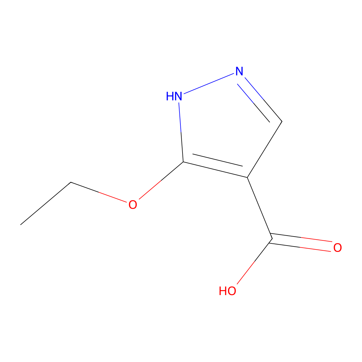 3-Ethoxy-1h-pyrazole-4-carboxylic acid molecular structure, CAS 1207432-06-1