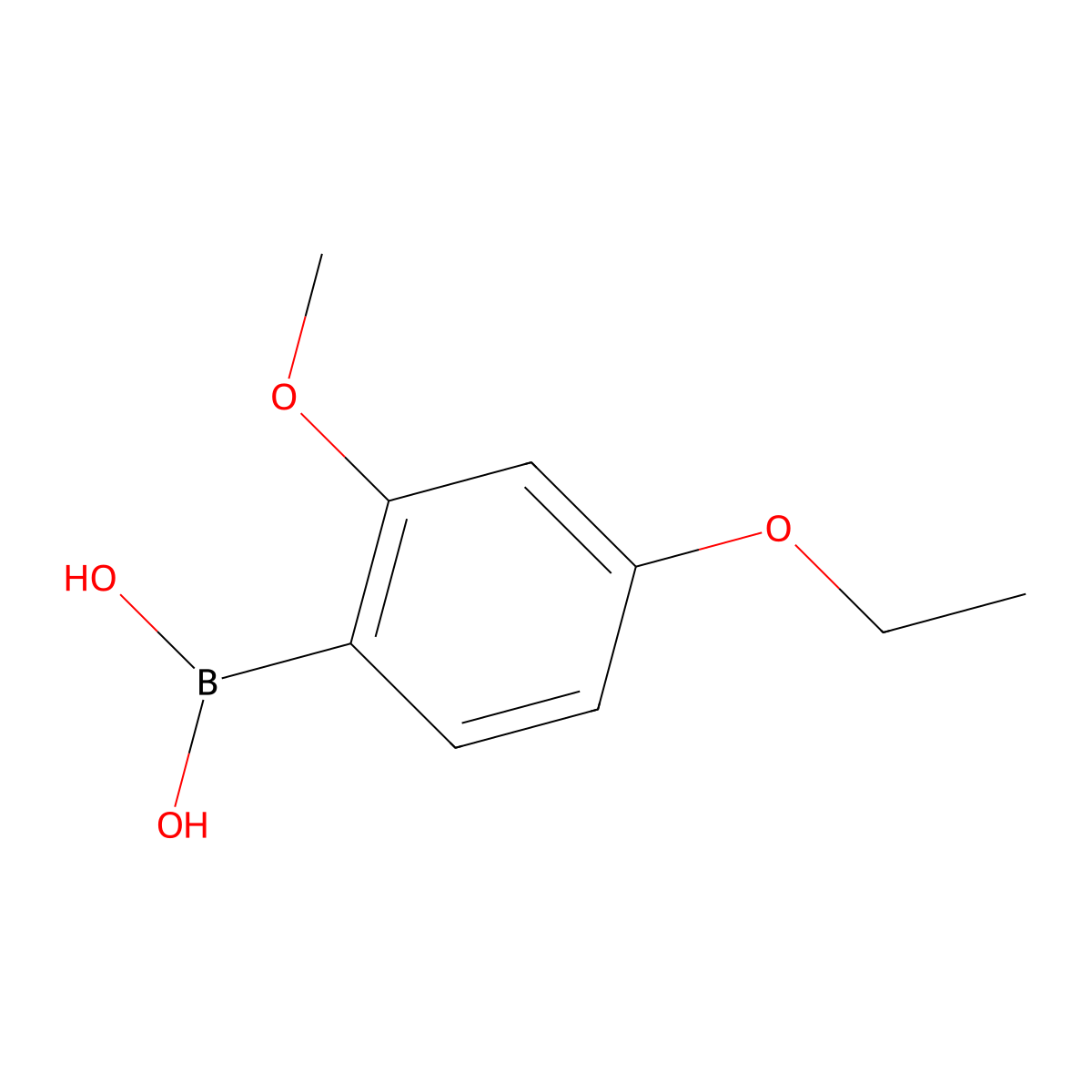 (4-Ethoxy-2-methoxyphenyl)boronic acid molecular structure, CAS 1207443-48-8