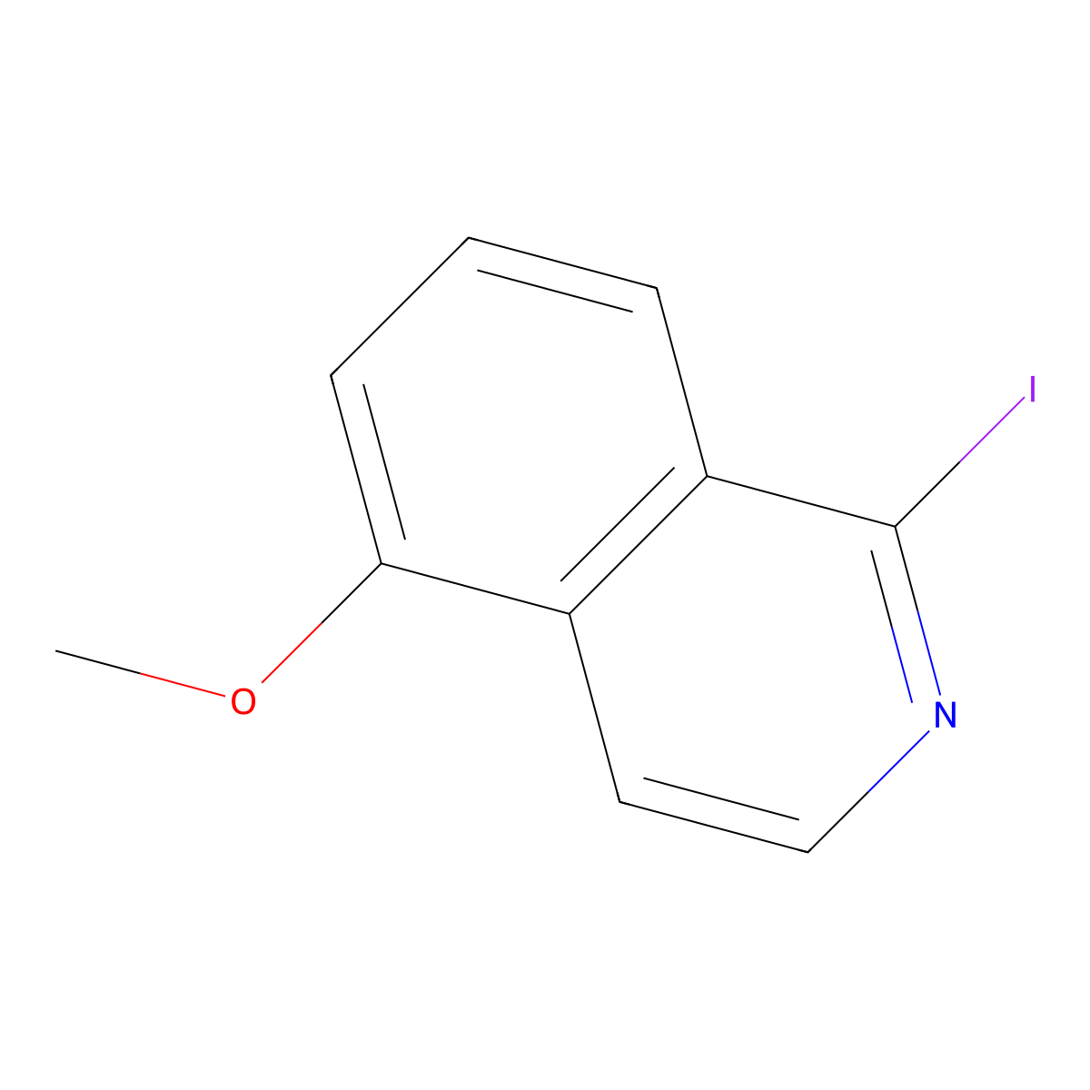 1-Iodo-5-methoxyisoquinoline molecular structure, CAS 1207448-20-1