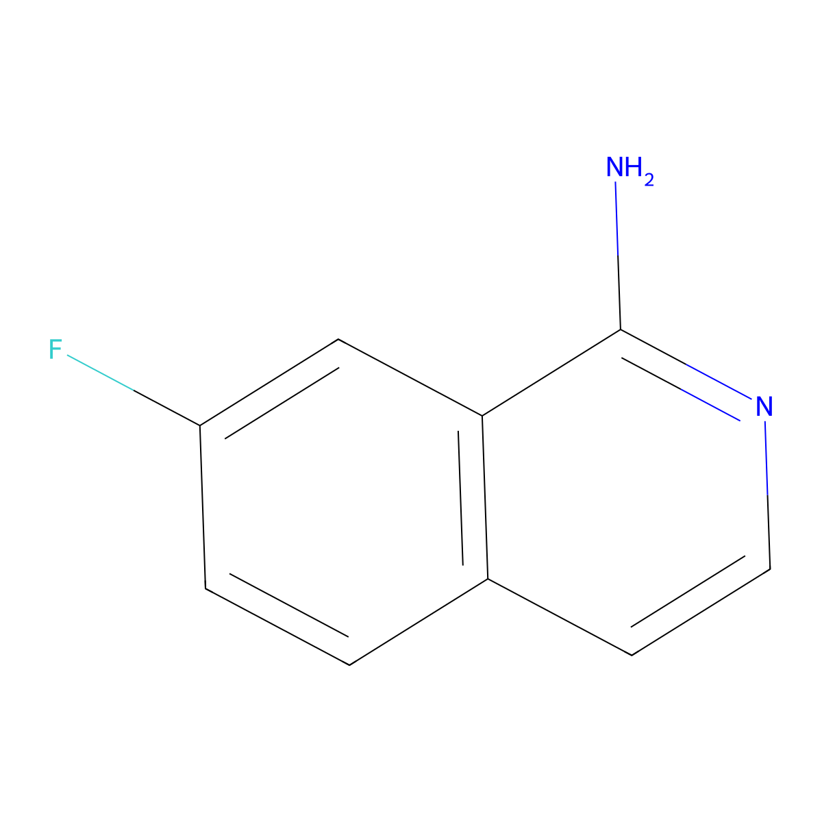 7-Fluoro-1-isoquinolinamine molecular structure, CAS 1207448-26-7
