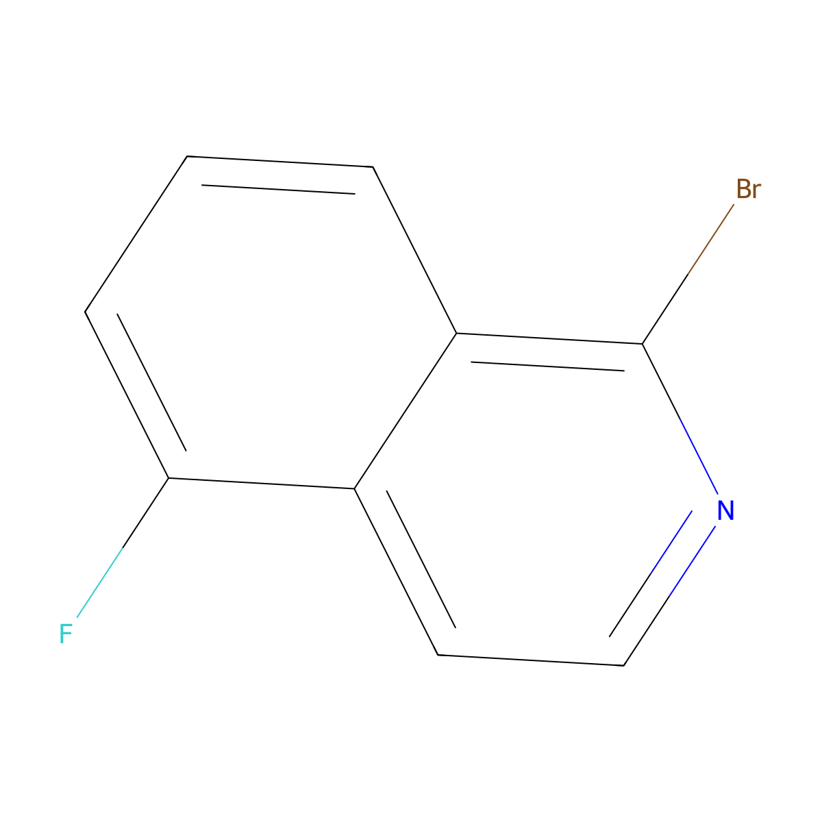 1-Bromo-5-fluoroisoquinoline molecular structure, CAS 1207448-30-3