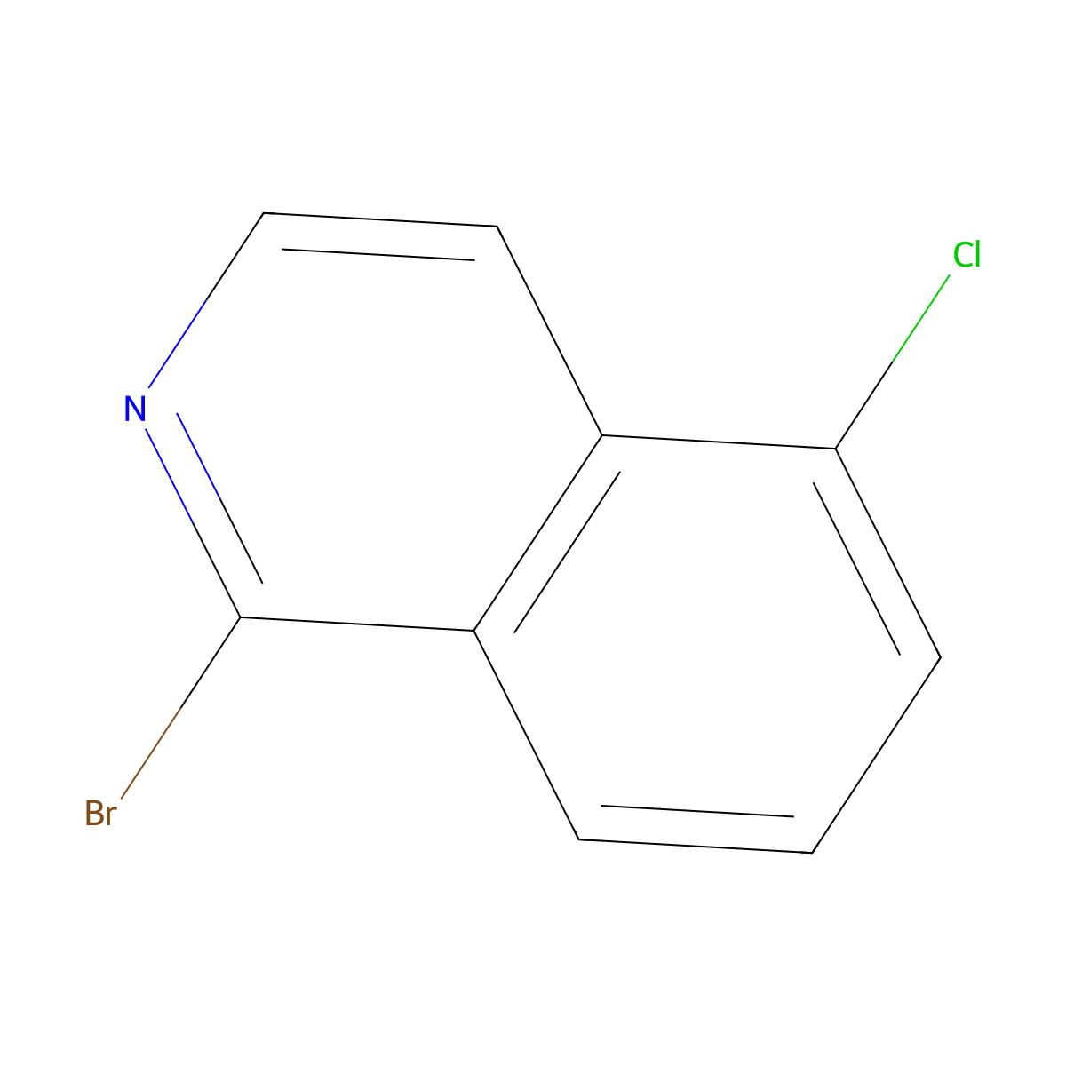 1-Bromo-5-chloroisoquinoline molecular structure, CAS 1207448-41-6