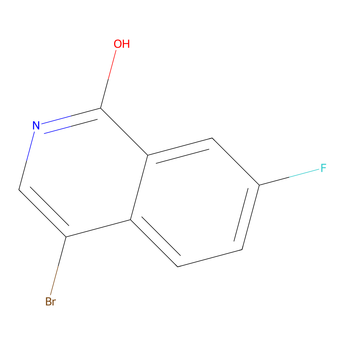 4-Bromo-7-fluoro-1,2-dihydroisoquinolin-1-one molecular structure, CAS 1207448-47-2