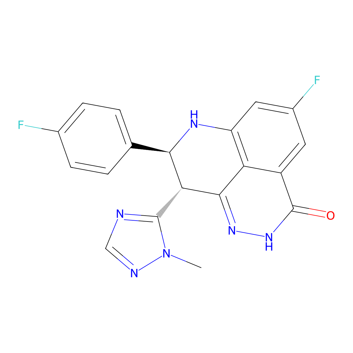 Talazoparib molecular structure, CAS 1207454-56-5
