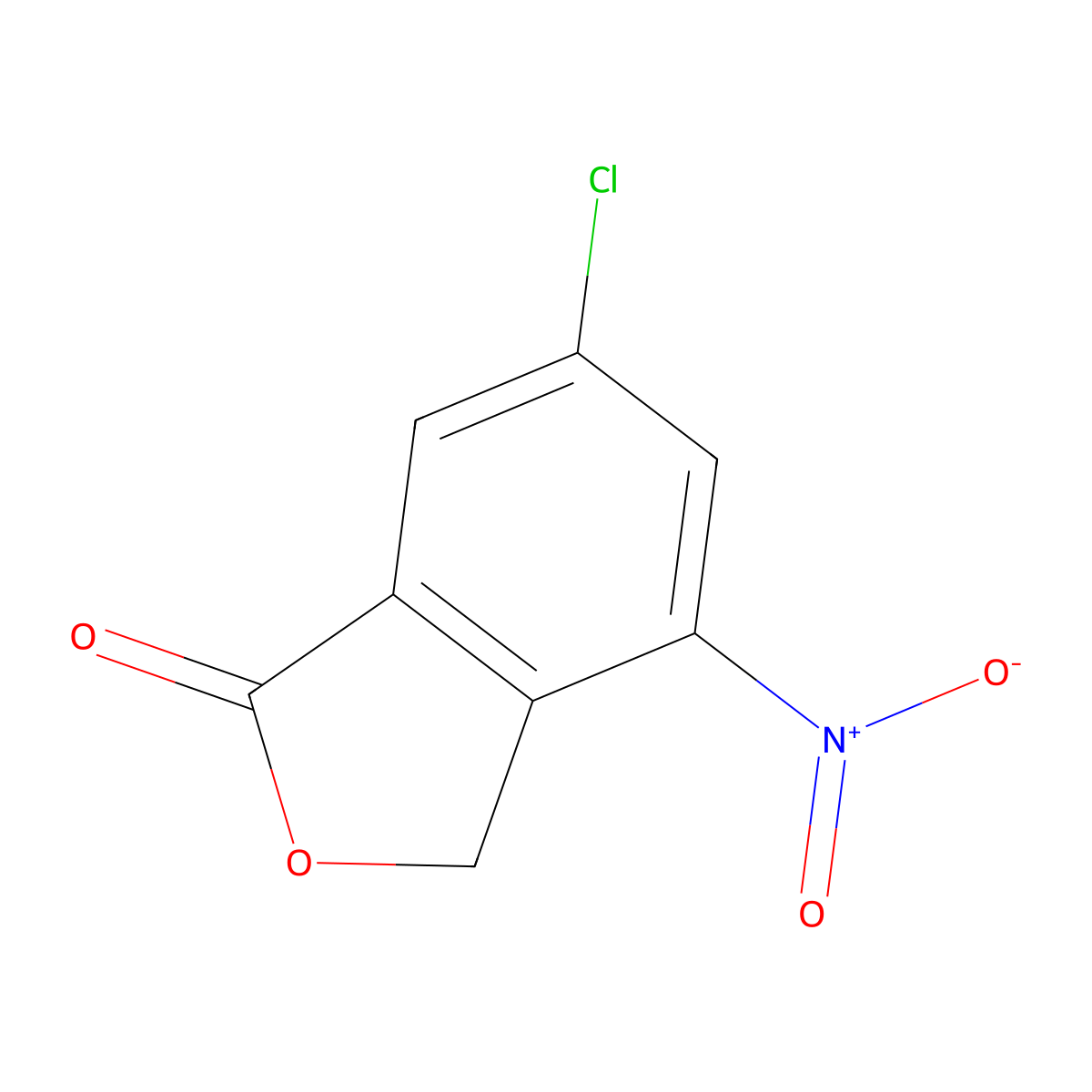 6-Chloro-4-nitroisobenzofuran-1(3H)-one molecular structure, CAS 1207455-26-2