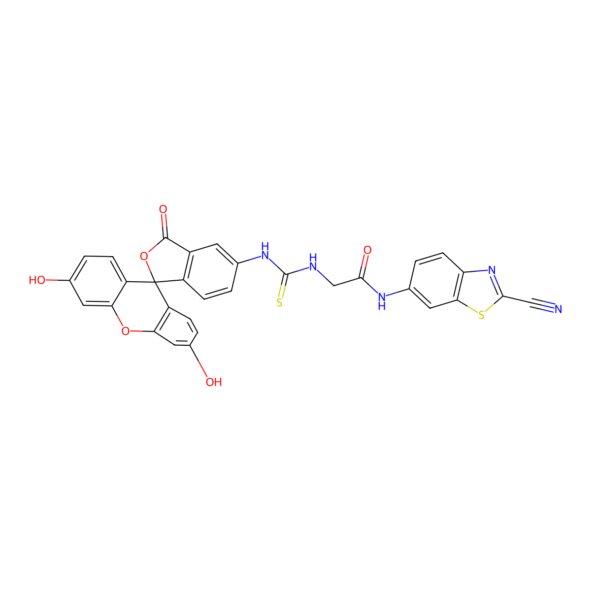 FITC-Gly-CBT molecular structure, CAS 1207457-29-1