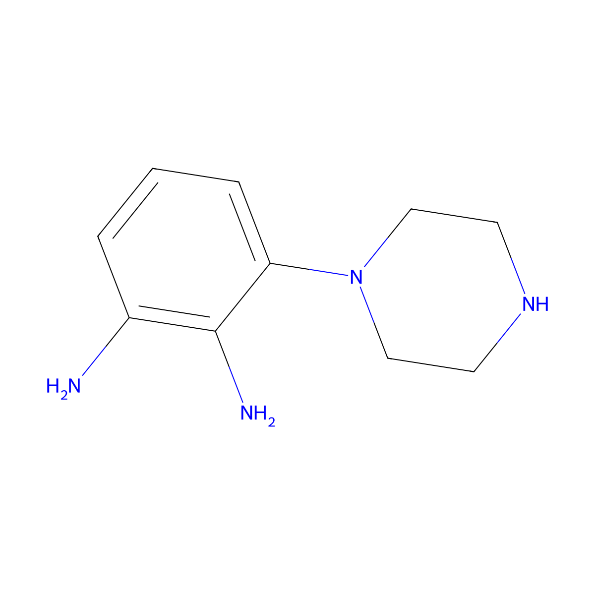 3-(Piperazin-1-yl)benzene-1,2-diamine molecular structure, CAS 1207461-23-1