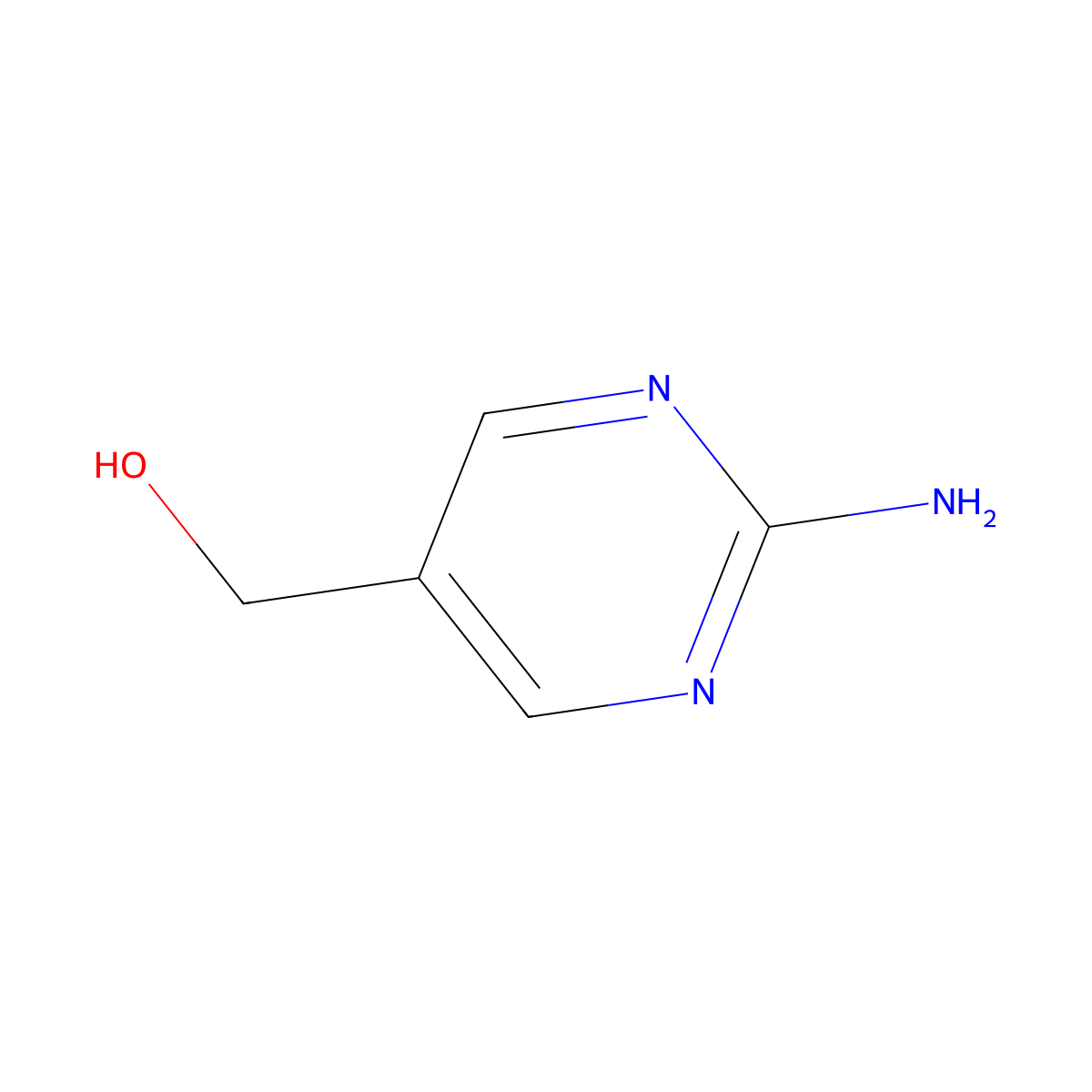 (2-Aminopyrimidin-5-yl)methanol molecular structure, CAS 120747-85-5