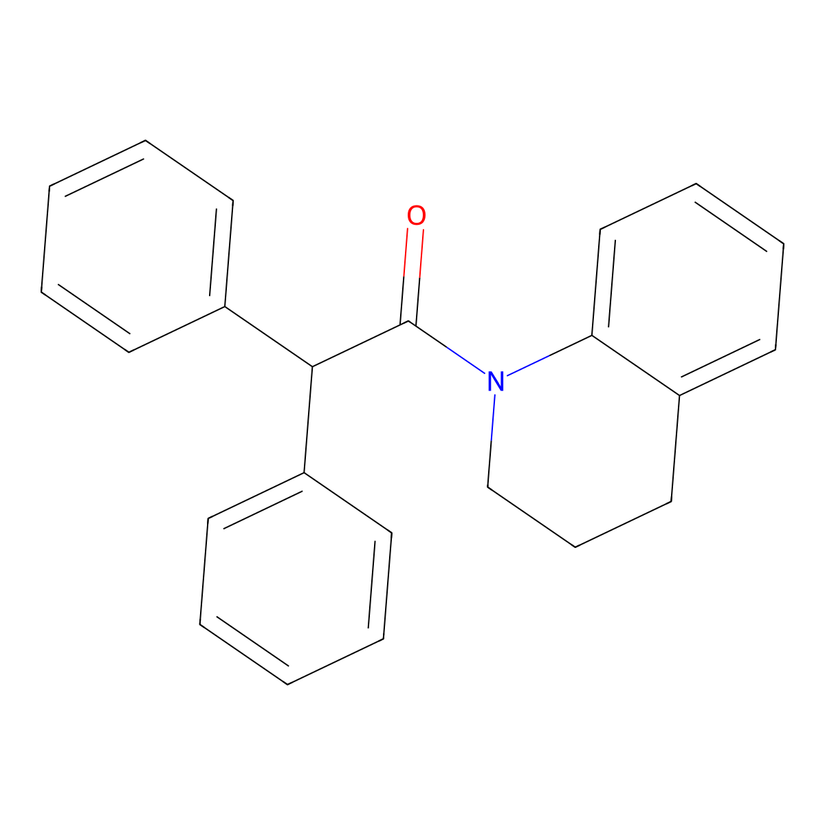 1-(Diphenylacetyl)-1,2,3,4-tetrahydroquinoline molecular structure, CAS 120750-01-8