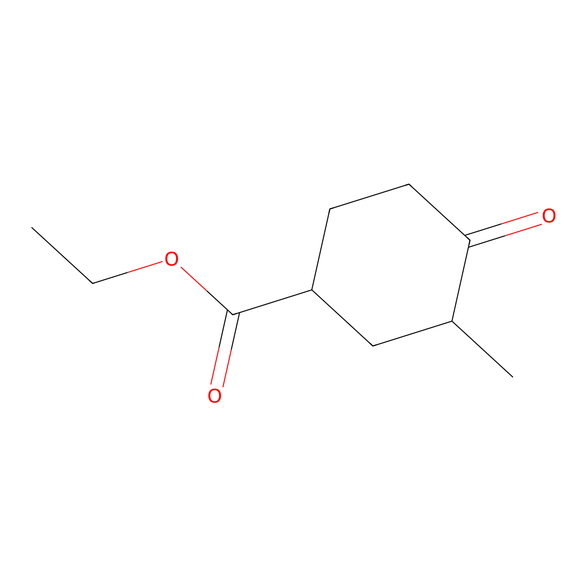 Ethyl 3-methyl-4-oxocyclohexane-1-carboxylate molecular structure, CAS 1207529-72-3