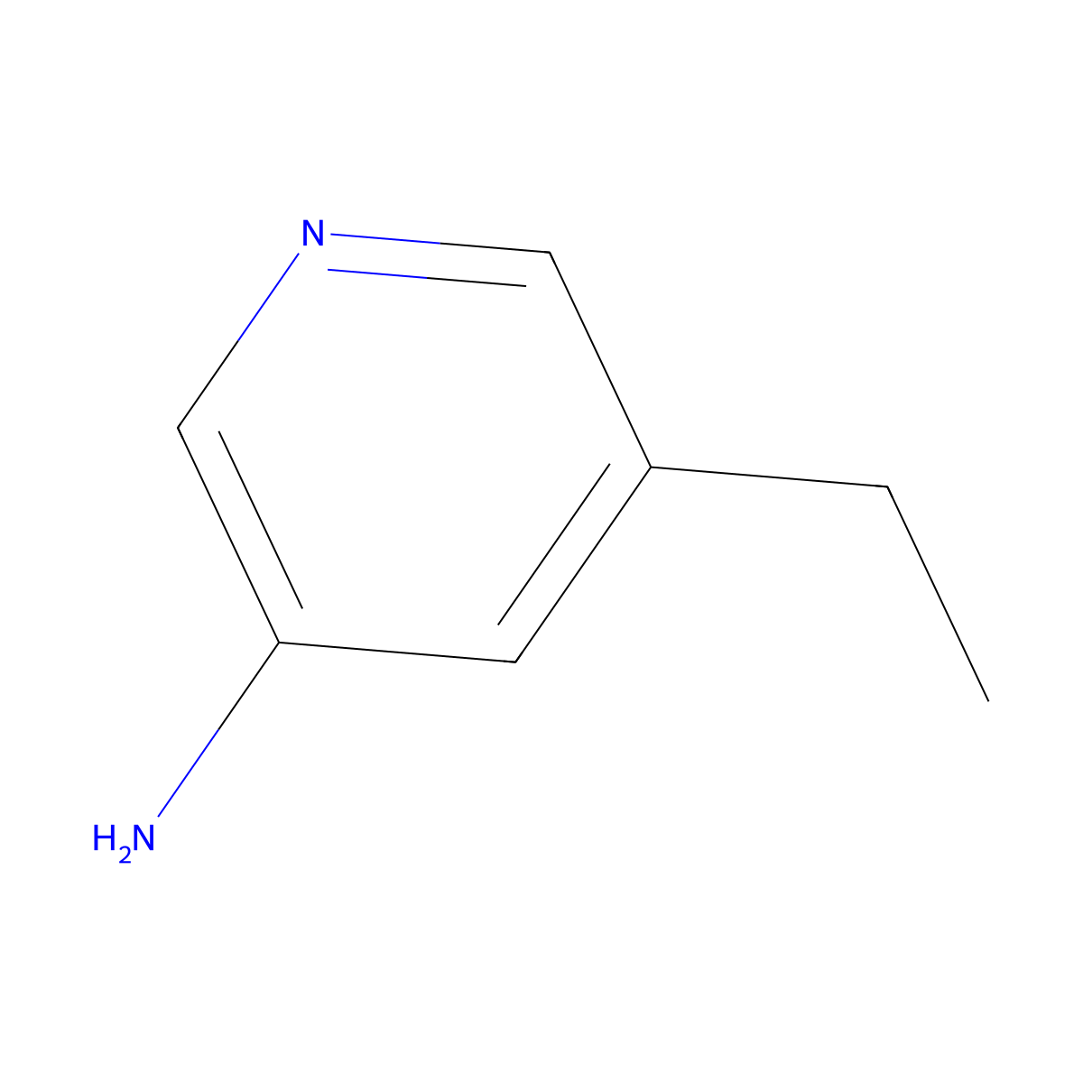 5-Ethylpyridin-3-amine molecular structure, CAS 1207529-93-8