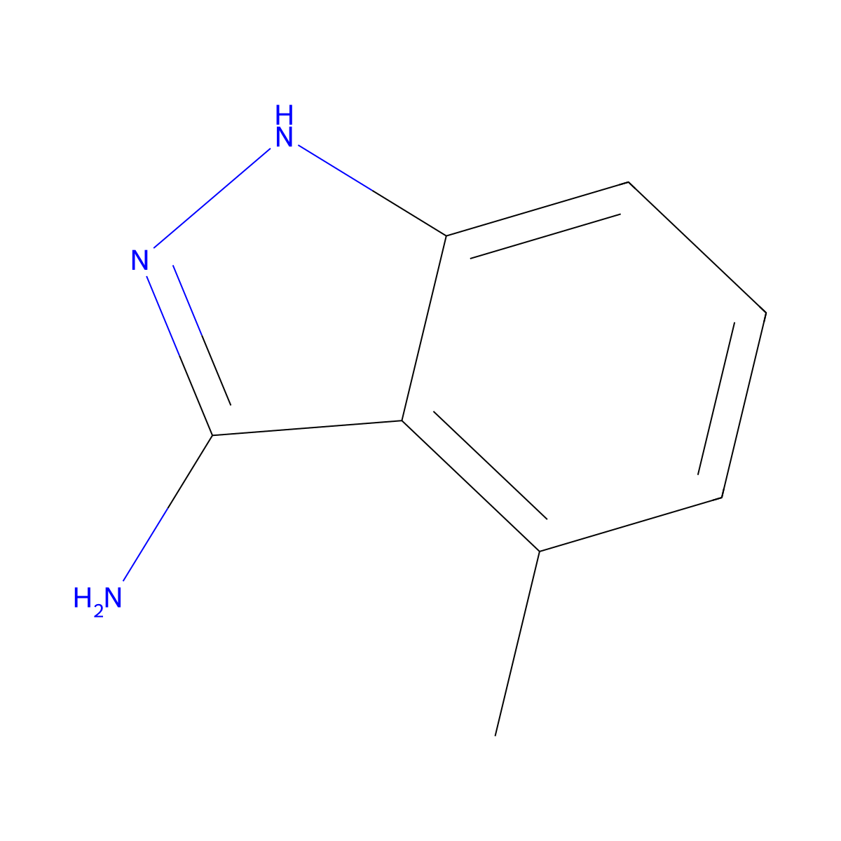 4-methyl-1H-indazol-3-amine molecular structure, CAS 1207529-96-1