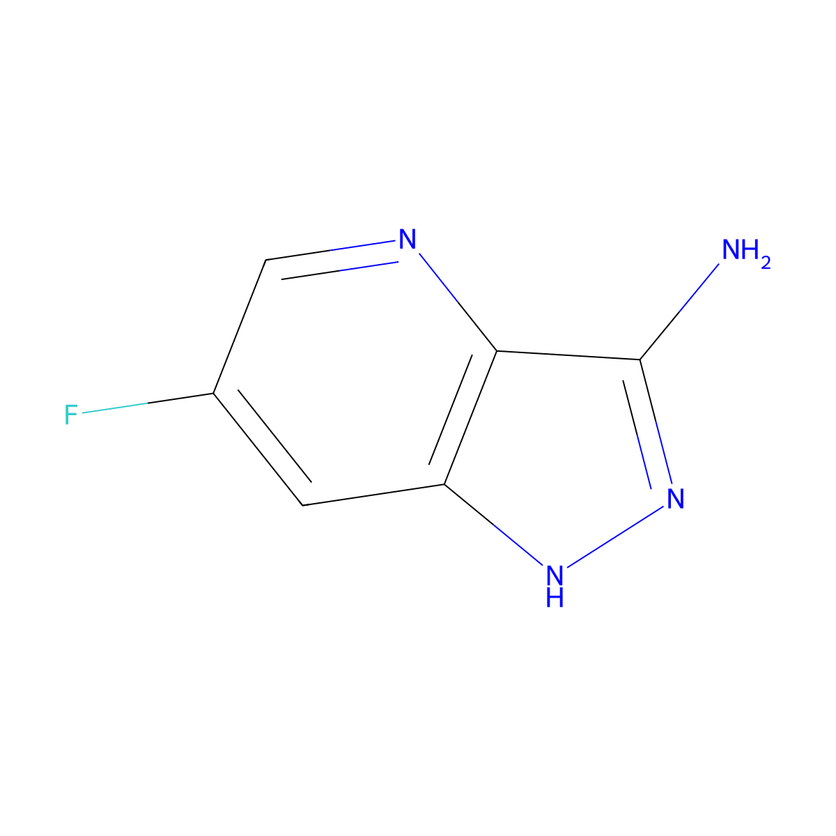 6-Fluoro-1H-pyrazolo[4,3-b]pyridin-3-amine molecular structure, CAS 1207530-00-4