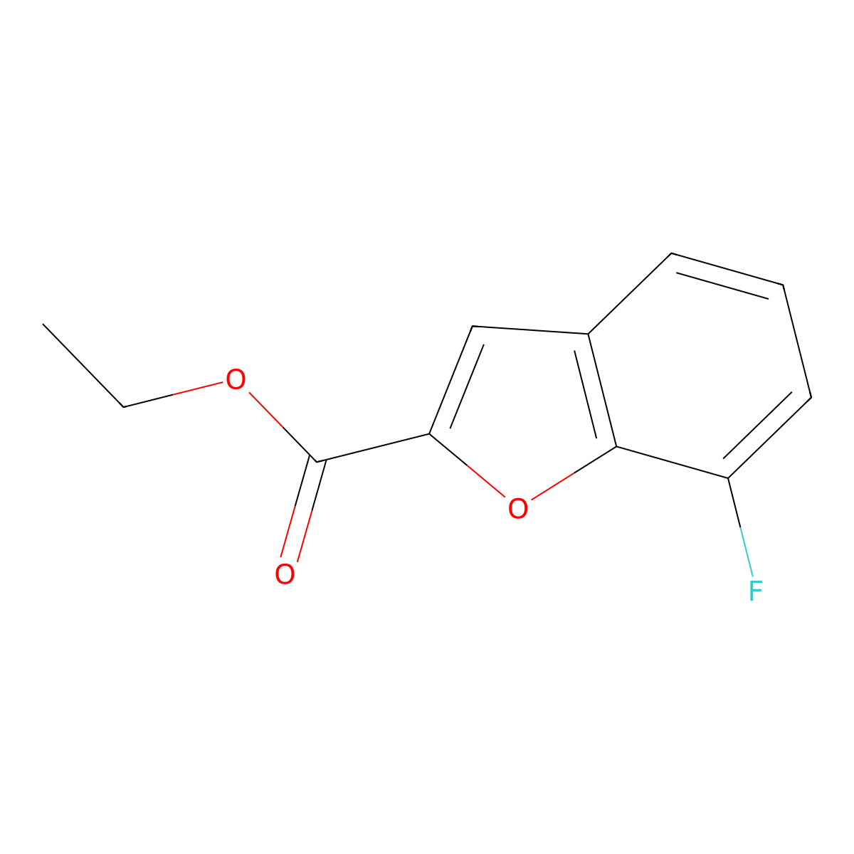 Ethyl 7-Fluorobenzofuran-2-carboxylate molecular structure, CAS 1207537-69-6