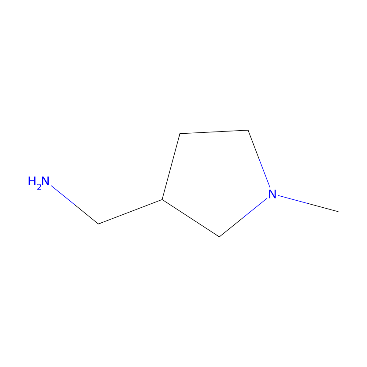 (R)-(1-Methylpyrrolidin-3-yl)methanamine molecular structure, CAS 1207541-15-8