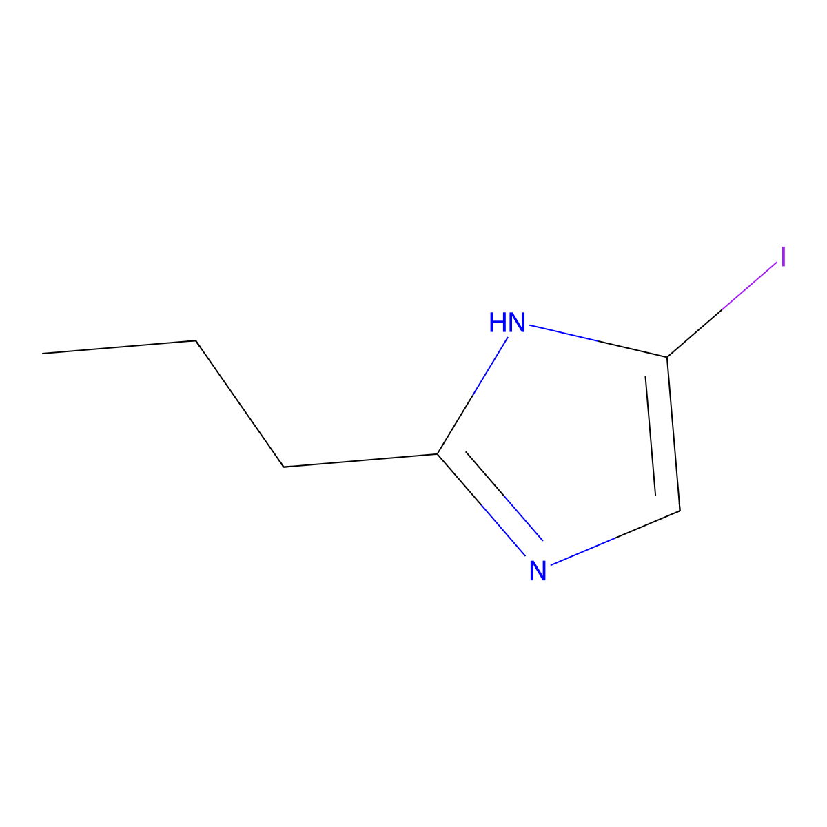 4-Iodo-2-propyl-1h-imidazole molecular structure, CAS 1207547-64-5