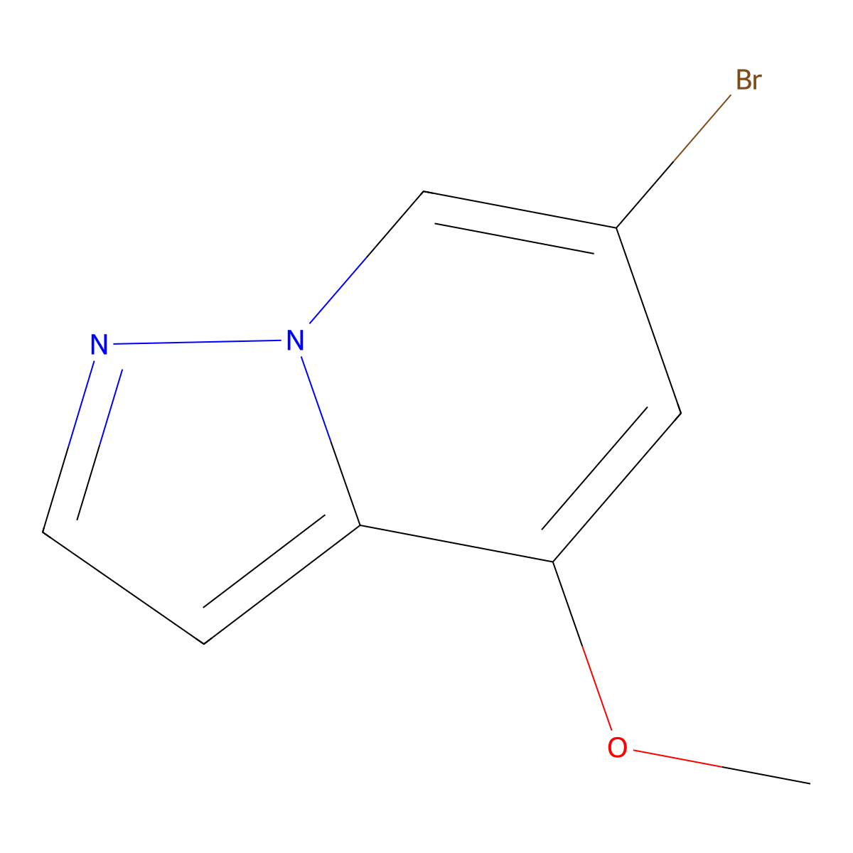 6-Bromo-4-methoxypyrazolo[1,5-a]pyridine molecular structure, CAS 1207557-36-5