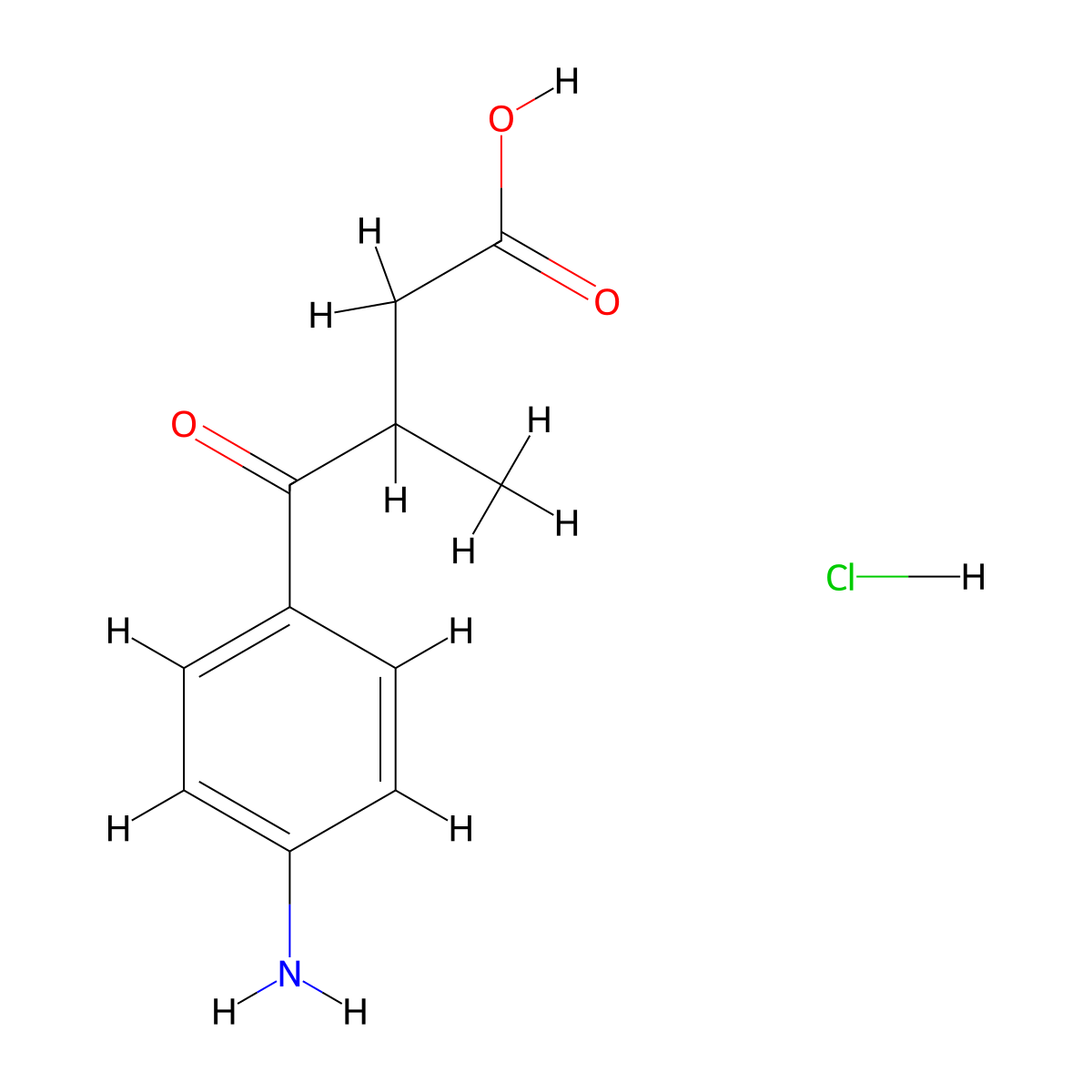 4-(4-Aminophenyl)-3-methyl-4-oxobutanoic acid hydrochloride molecular structure, CAS 120757-13-3