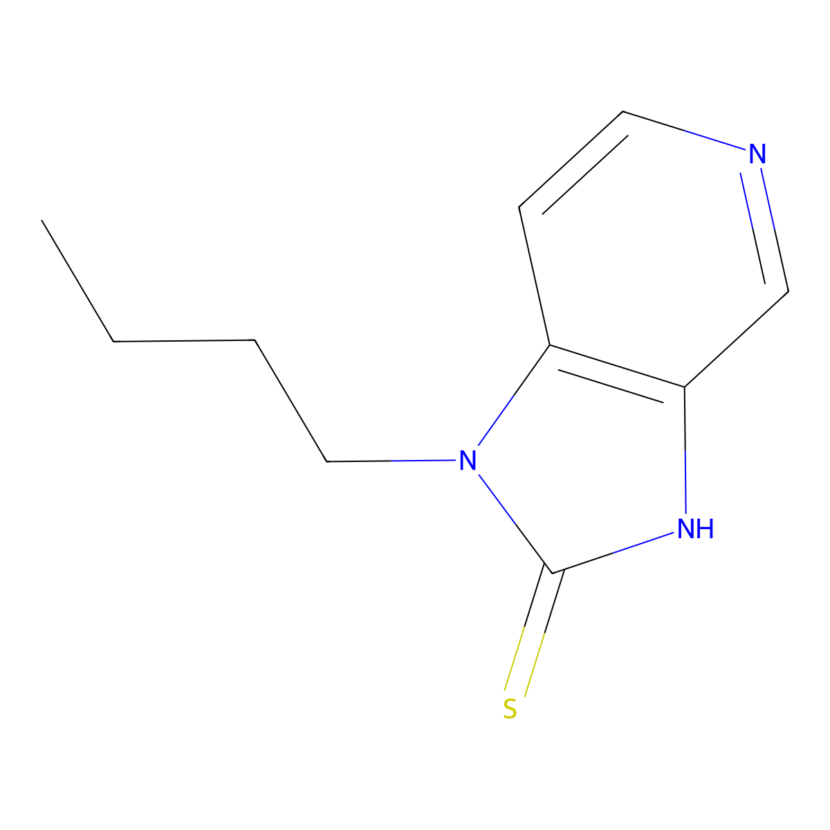 1-butyl-1H-imidazo[4,5-c]pyridine-2-thiol molecular structure, CAS 120759-68-4