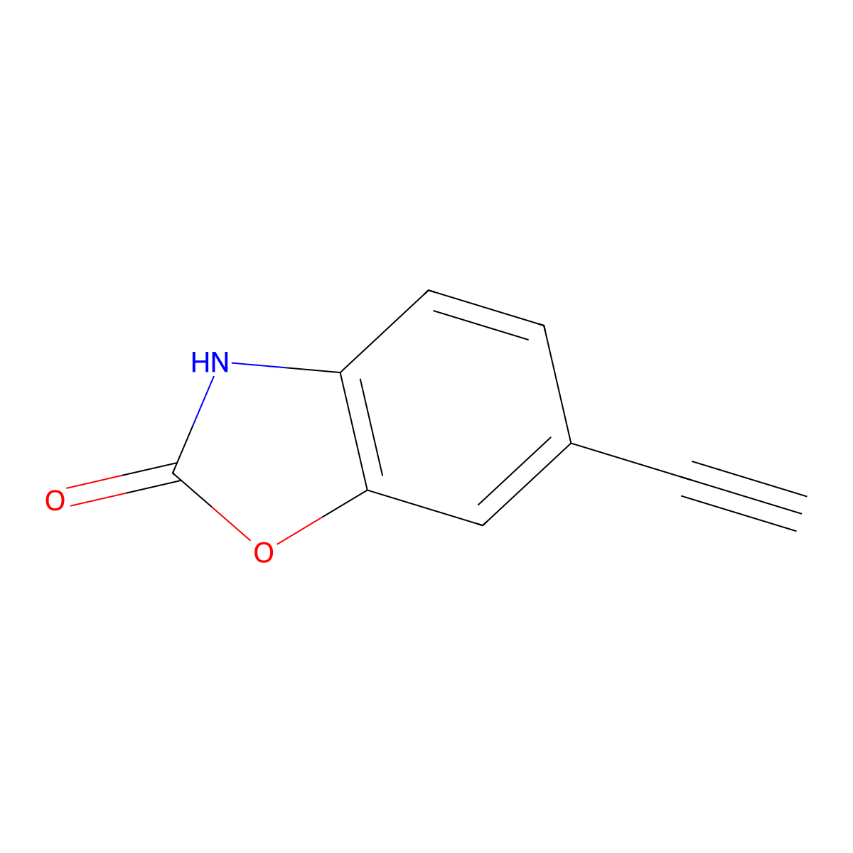 6-Ethynylbenzo[d]oxazol-2(3H)-one molecular structure, CAS 1207594-32-8