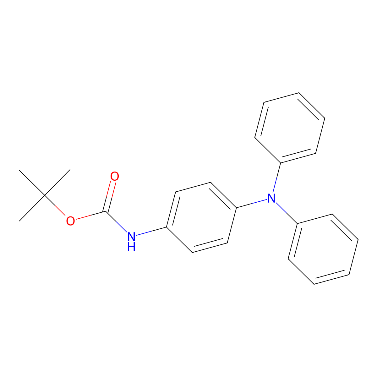tert-Butyl (4-(diphenylamino)phenyl)carbamate molecular structure, CAS 1207595-75-2