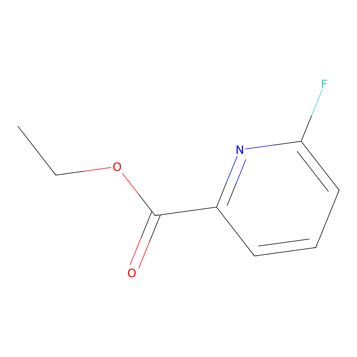 Ethyl 6-fluoropicolinate molecular structure, CAS 1207609-63-9
