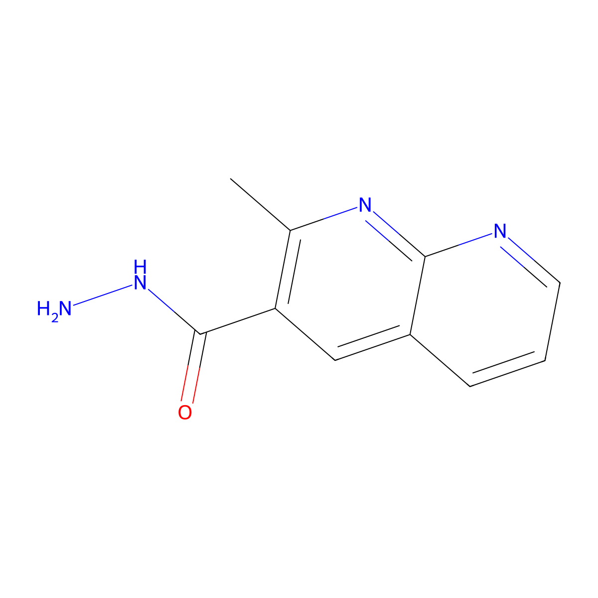 2-Methyl-1,8-naphthyridine-3-carbohydrazide molecular structure, CAS 120765-21-1