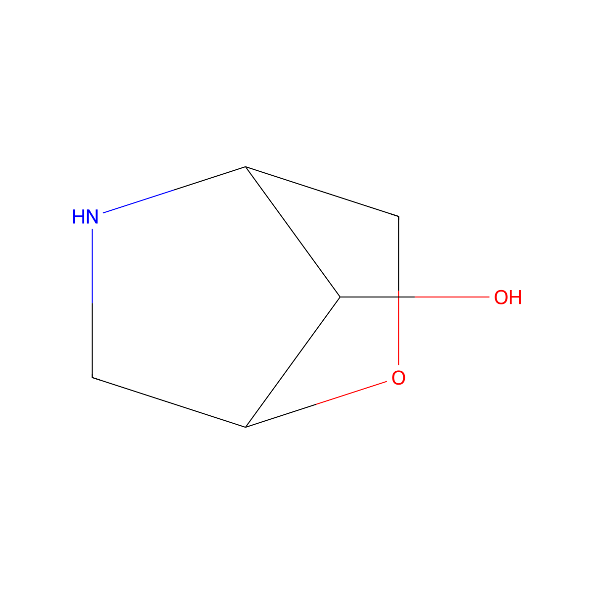 (1S,4S,7R)-2-oxa-5-azabicyclo[2.2.1]heptan-7-ol molecular structure, CAS 1207676-80-9