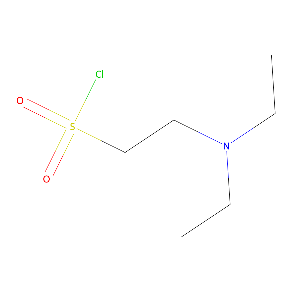 2-(Diethylamino)ethane-1-sulfonyl chloride molecular structure, CAS 1207678-29-2