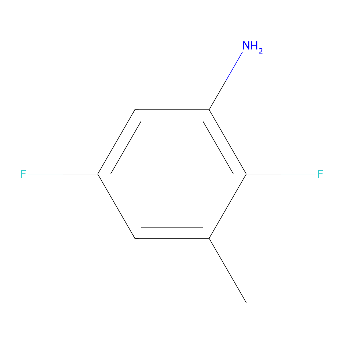 2,5-Difluoro-3-methylaniline molecular structure, CAS 1207726-31-5
