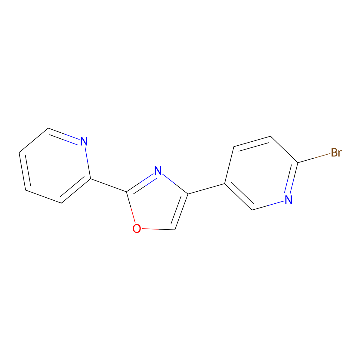 4-(6-Bromopyridin-3-yl)-2-(pyridin-2-yl)oxazole molecular structure, CAS 1207747-07-6