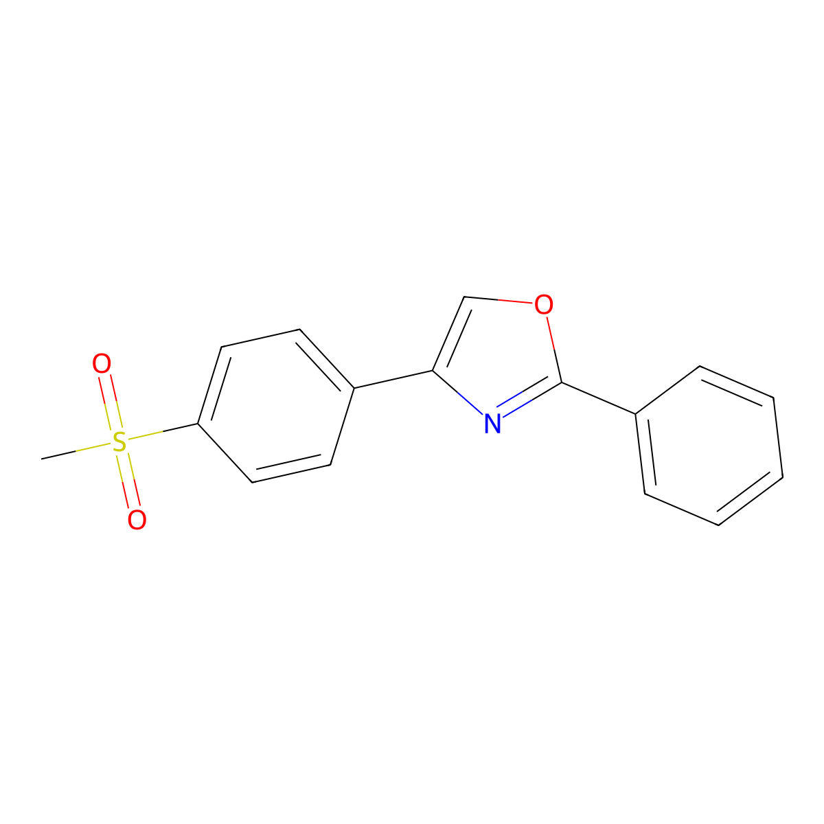 4-[4-(Methylsulfonyl)phenyl]-2-phenyl-1,3-oxazole molecular structure, CAS 1207747-15-6
