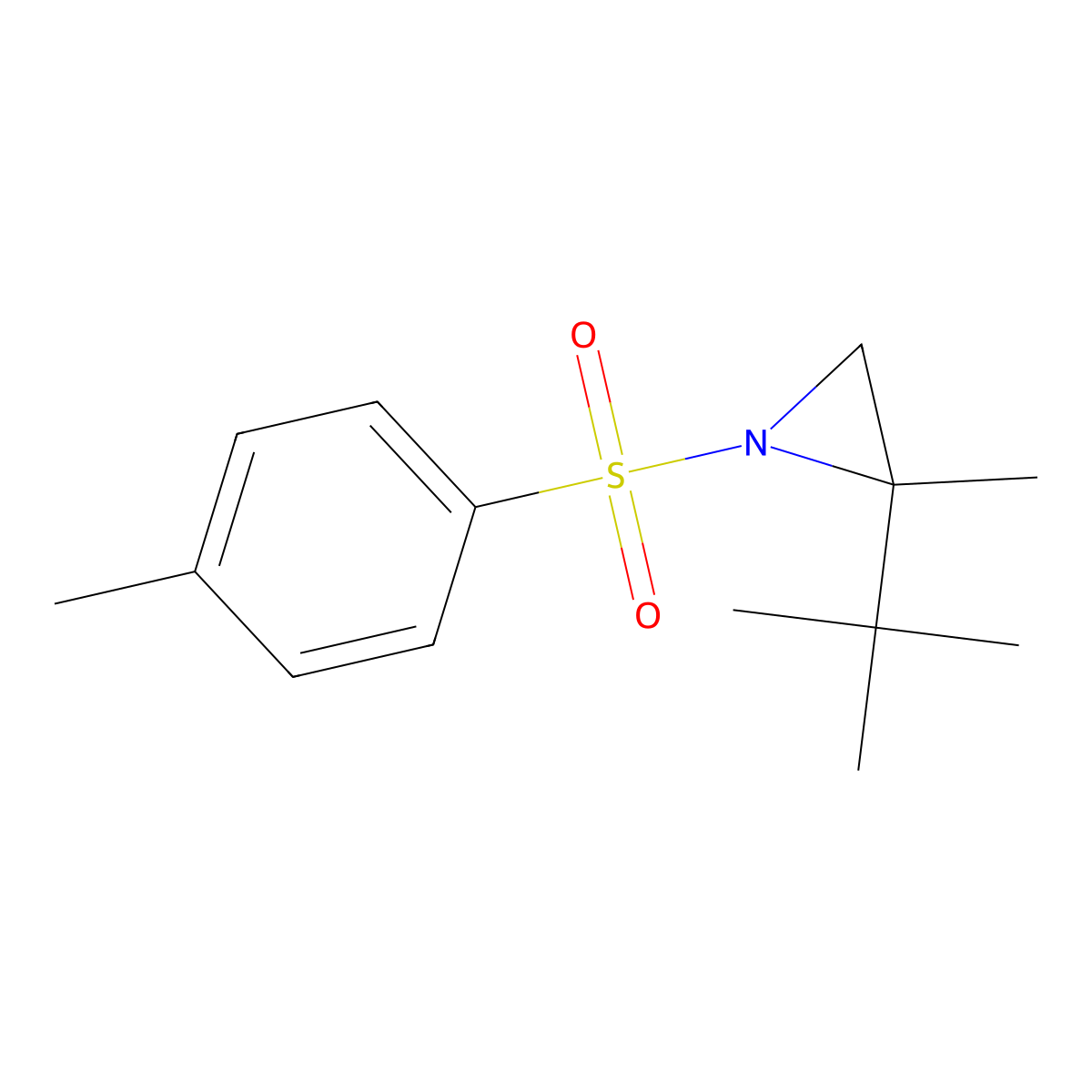 (R)-2-(tert-Butyl)-2-methyl-1-tosylaziridine molecular structure, CAS 1207754-80-0