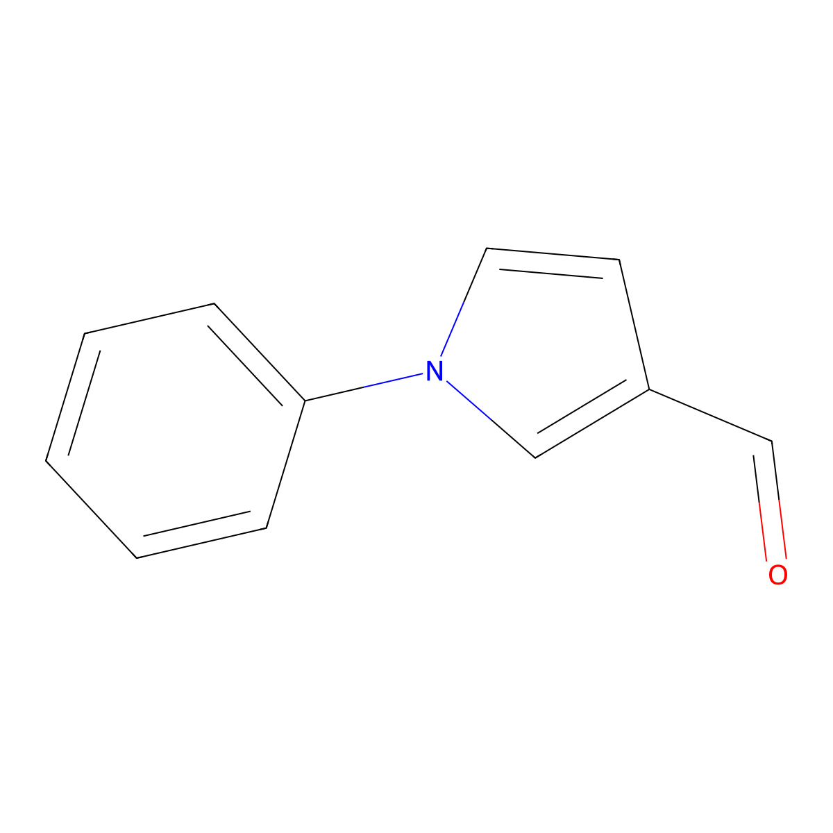 1-phenyl-1H-pyrrole-3-carbaldehyde molecular structure, CAS 120777-22-2