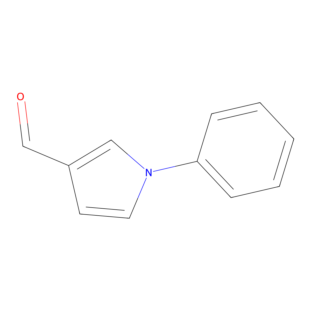 1-phenyl-1H-pyrrole-3-carbaldehyde molecular structure, CAS 120777-22-2
