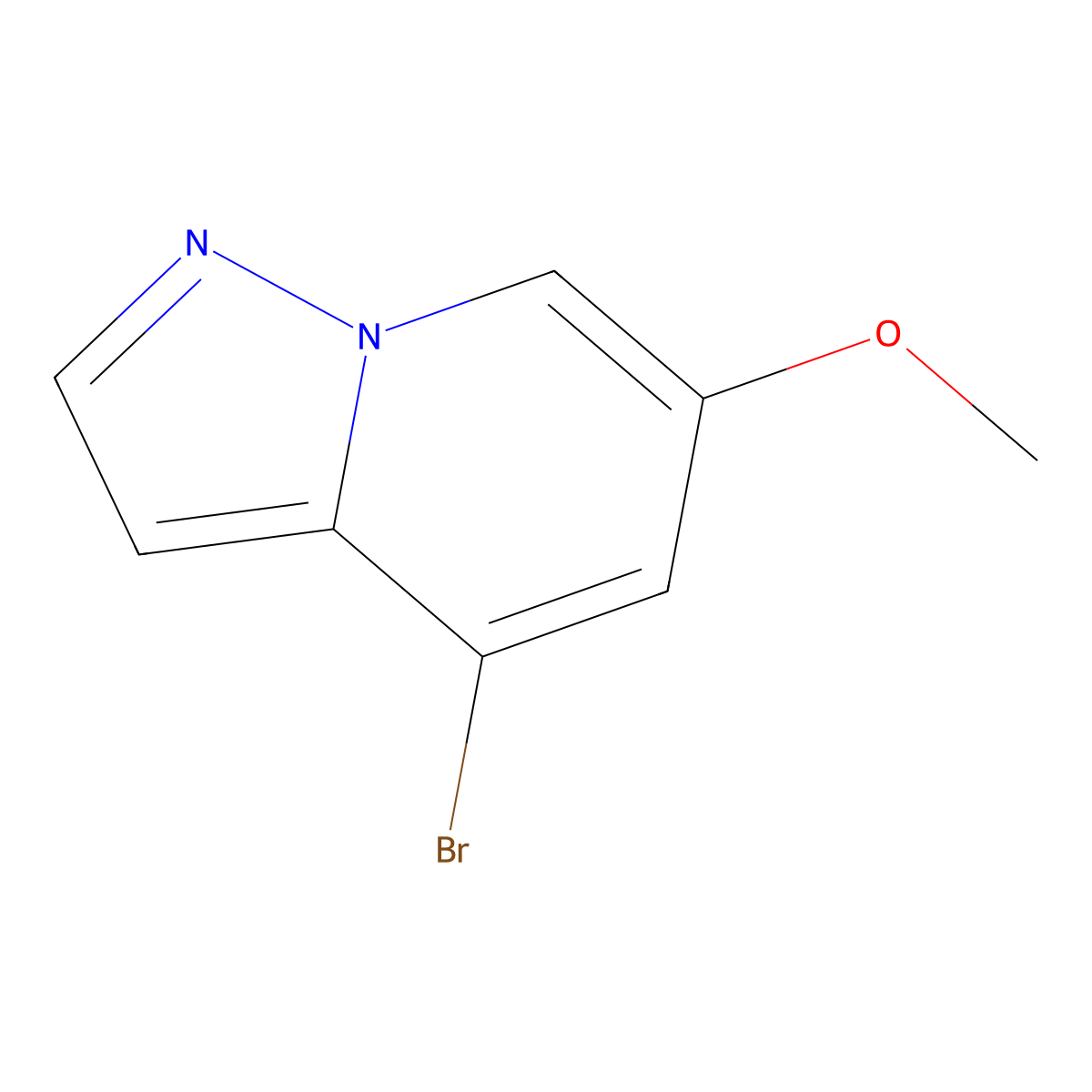 4-Bromo-6-methoxypyrazolo[1,5-A]pyridine molecular structure, CAS 1207839-86-8