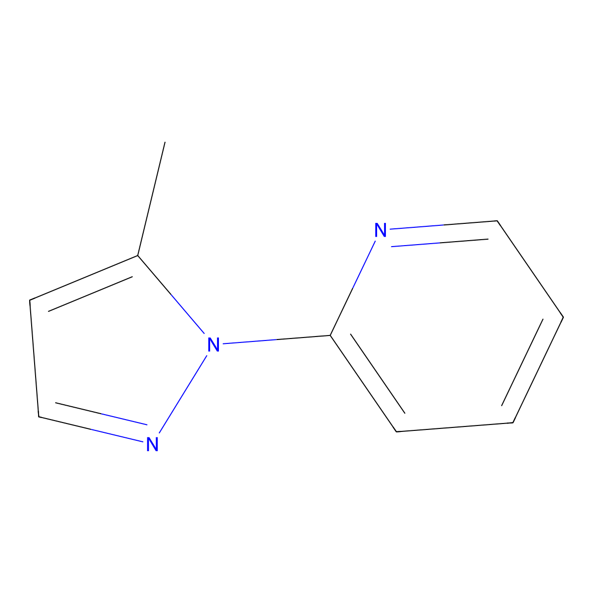 2-(5-methyl-1H-pyrazol-1-yl)pyridine molecular structure, CAS 1207839-94-8