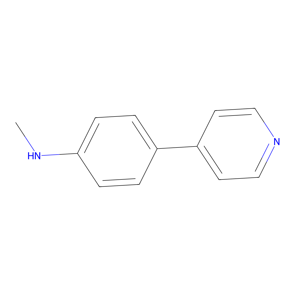 N-Methyl-4-(pyridin-4-YL)aniline molecular structure, CAS 120784-27-2