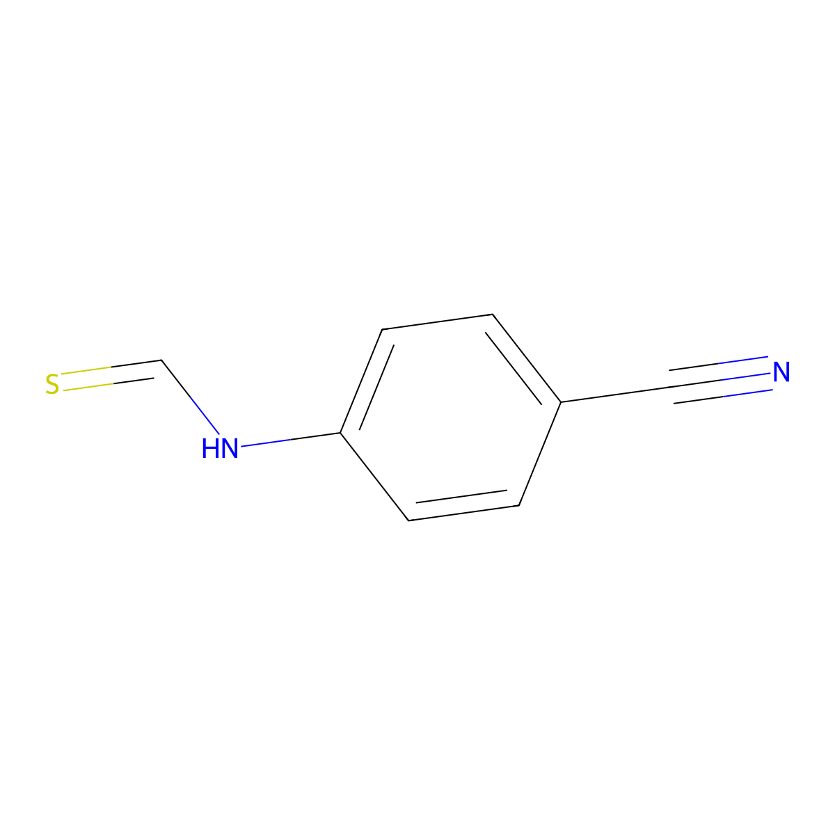 N-(4-Cyanophenyl)methanethioamide molecular structure, CAS 1207841-68-6