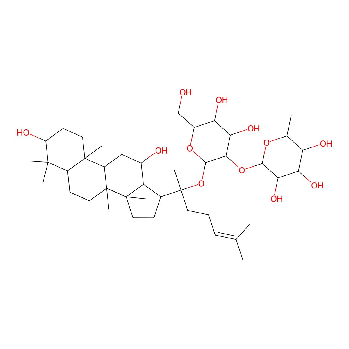 Gynosaponin I molecular structure, CAS 1207861-69-5