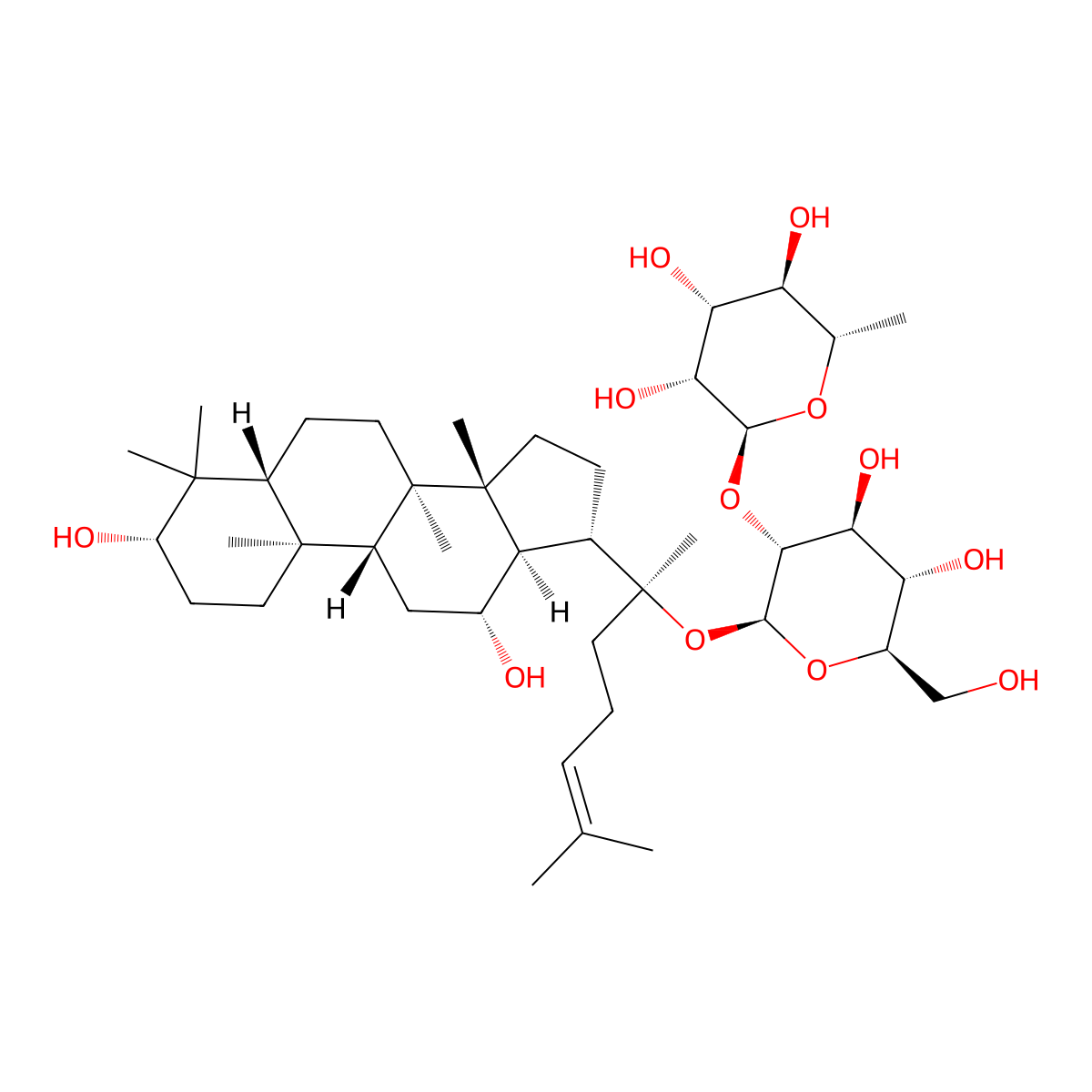 Gynosaponin I molecular structure, CAS 1207861-69-5