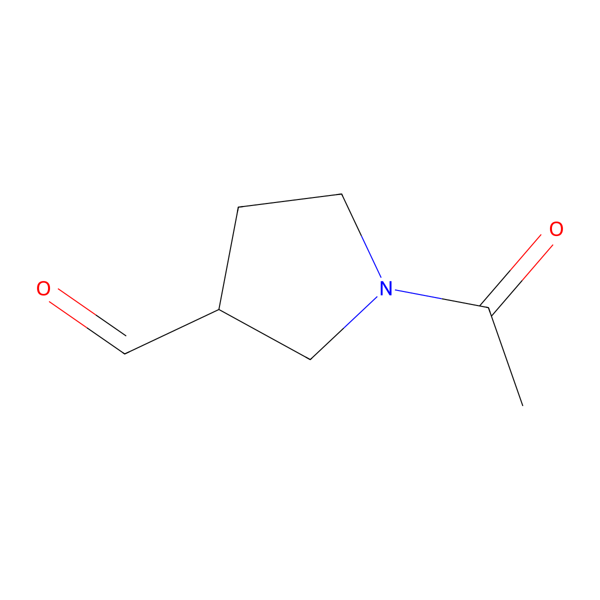 1-Acetylpyrrolidine-3-carbaldehyde molecular structure, CAS 1207866-93-0