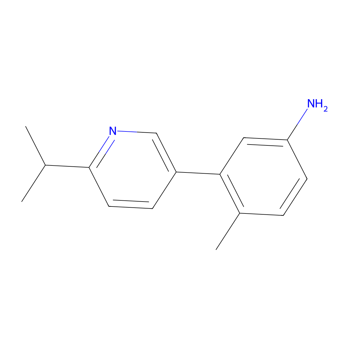 3-(6-Isopropylpyridin-3-yl)-4-methylaniline molecular structure, CAS 1207877-90-4