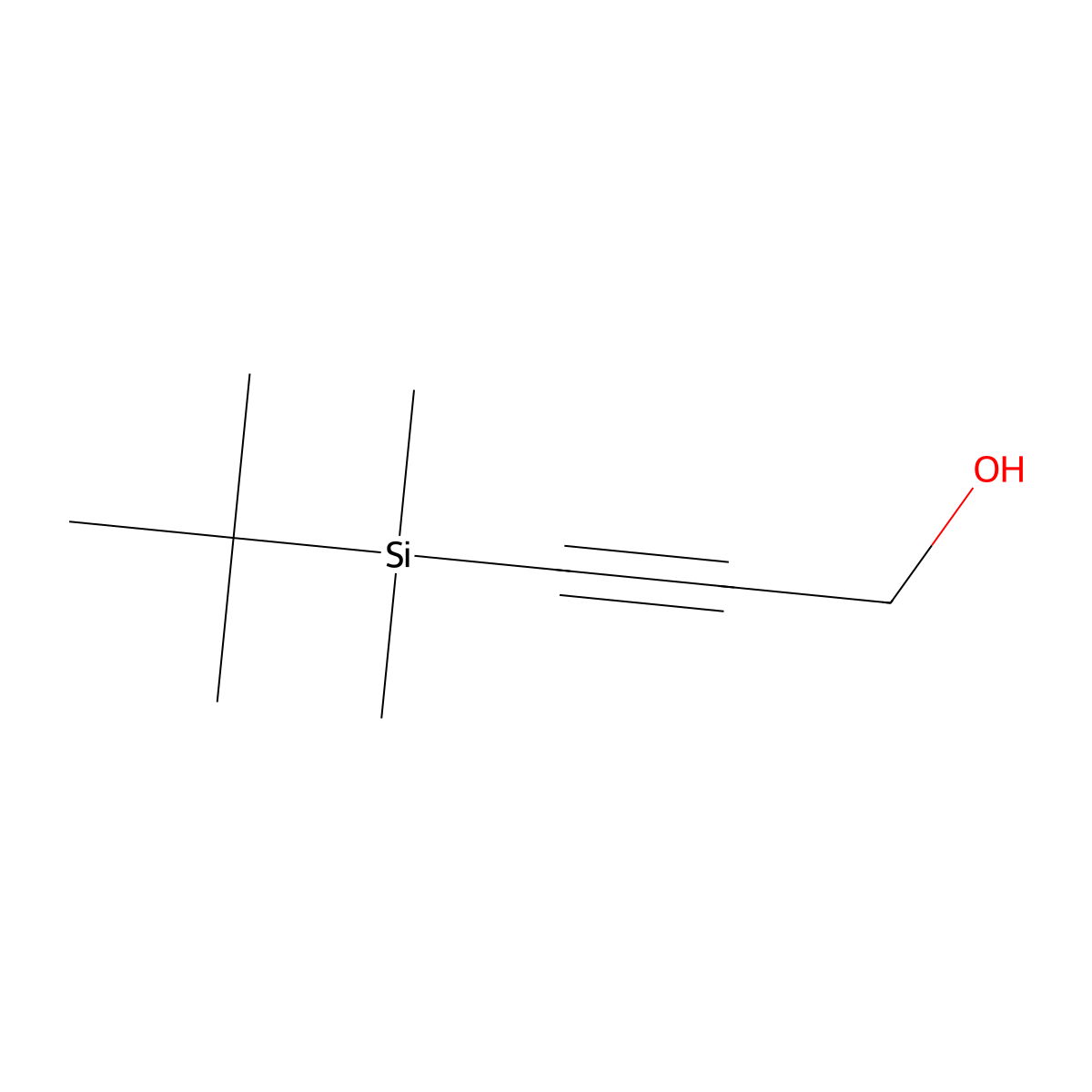 3-[Tert-butyl(dimethyl)silyl]prop-2-yn-1-ol molecular structure, CAS 120789-51-7
