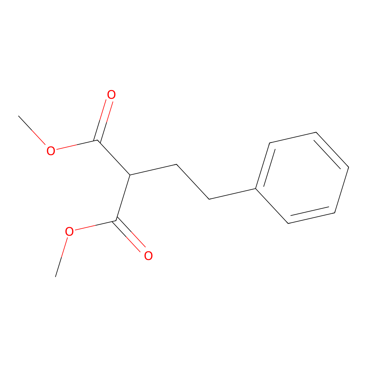 1,3-Dimethyl 2-(2-phenylethyl)propanedioate molecular structure, CAS 120790-93-4