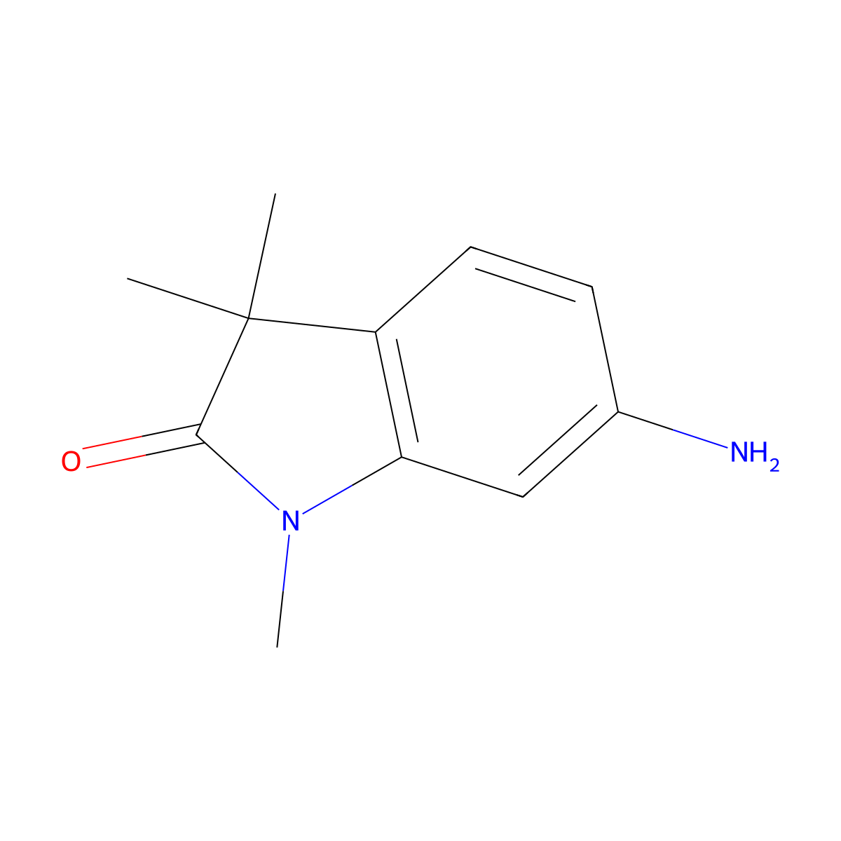 6-Amino-1,3,3-trimethyl-2-oxoindoline molecular structure, CAS 120791-60-8
