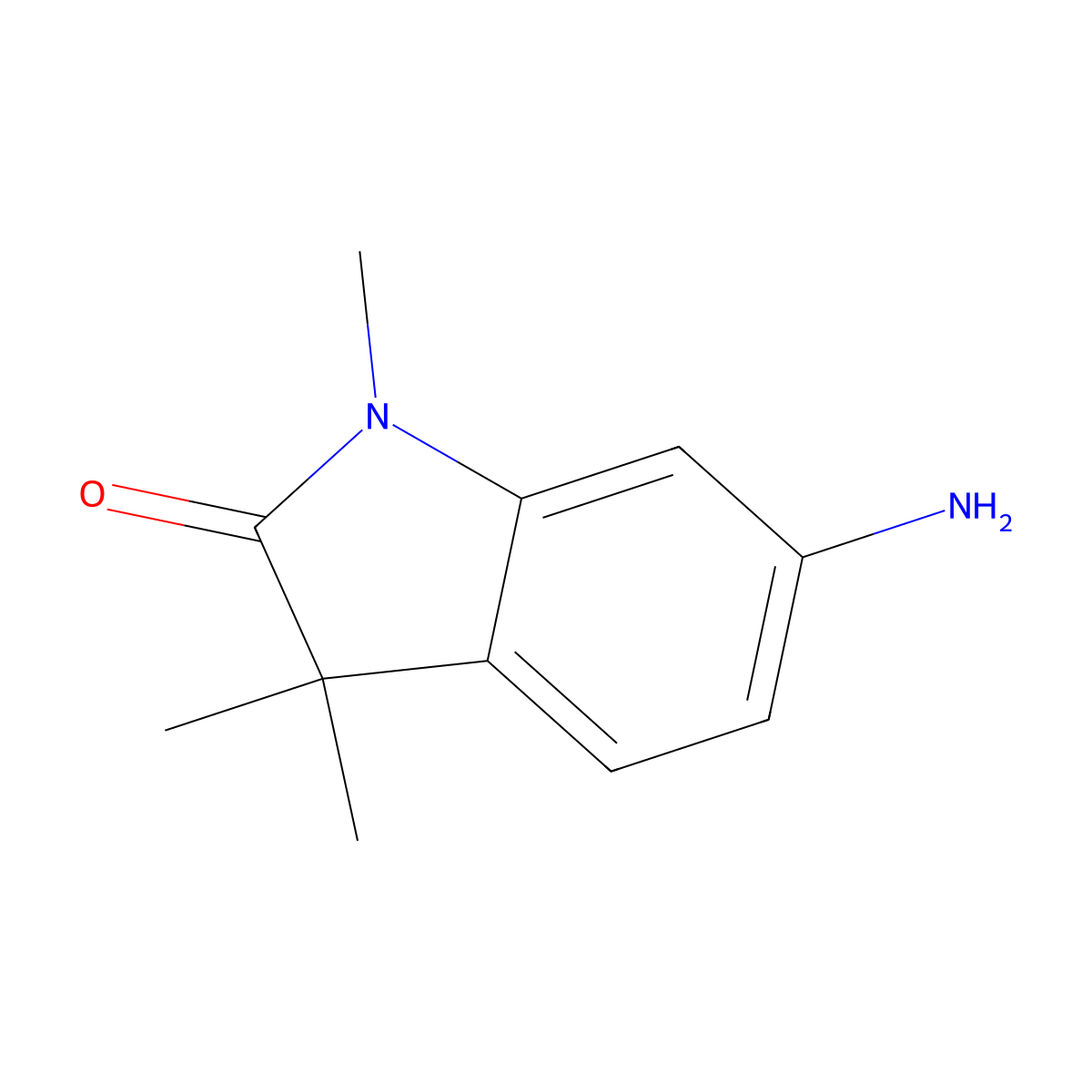 6-Amino-1,3,3-trimethyl-2-oxoindoline molecular structure, CAS 120791-60-8