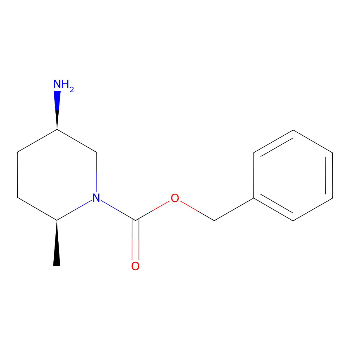 benzyl (2S,5R)-5-amino-2-methylpiperidine-1-carboxylate molecular structure, CAS 1207947-49-6