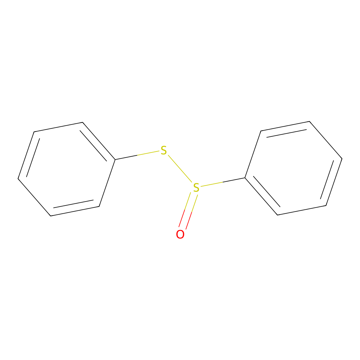 Diphenylthiosulfinate molecular structure, CAS 1208-20-4